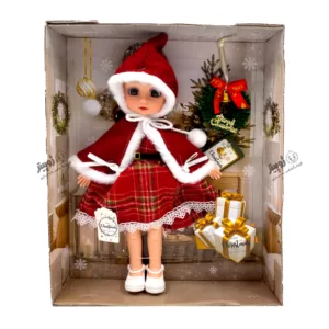 عروسک دخترانه با لباس کریسمس