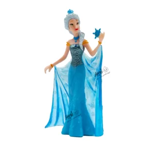 فیگور السا لباس آبی شنل به دست