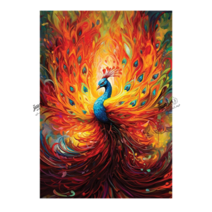 پازل 1500 تکه Colorful Peacock 5404